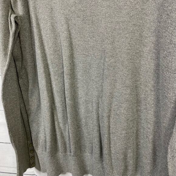 Lane Bryant Womens Size 18/20 Sweater Gray Silver Scoop Neck Sparkly Top - Picture 6 of 6